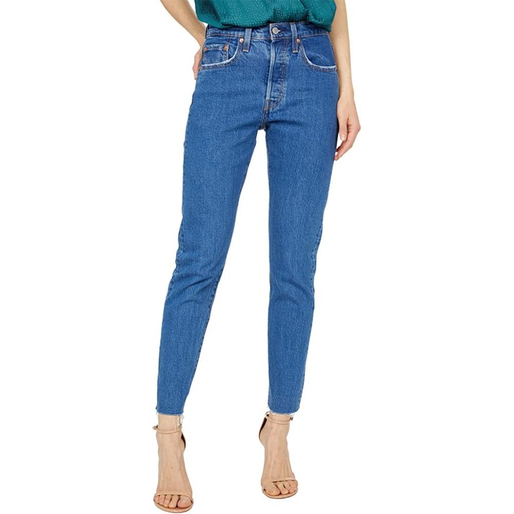 Levis 501 Skinny White Oak Cone Denim Jean